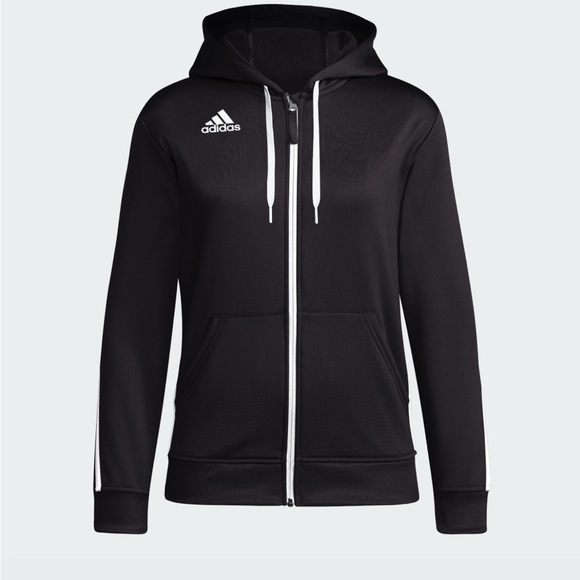 adidas Tops - Adidas Training IS1082 Full Zip Black Jacket Women’s Sz: S